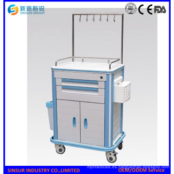 China fabricante de suministros Tratamiento de ABS de hospital Trolley